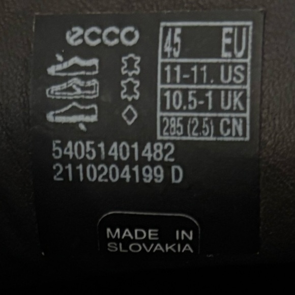 Ecco Men's S Lite Moc Classic Leather Loafers Dark Brown Shoes Size 11 - Picture 12 of 14